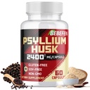 BEBEFEN Husk Capsules 2400mg 配黑辣椒 - 2个月供应 - 为口腔健康每日溶解纤维 - 非GMO和无胶质配方