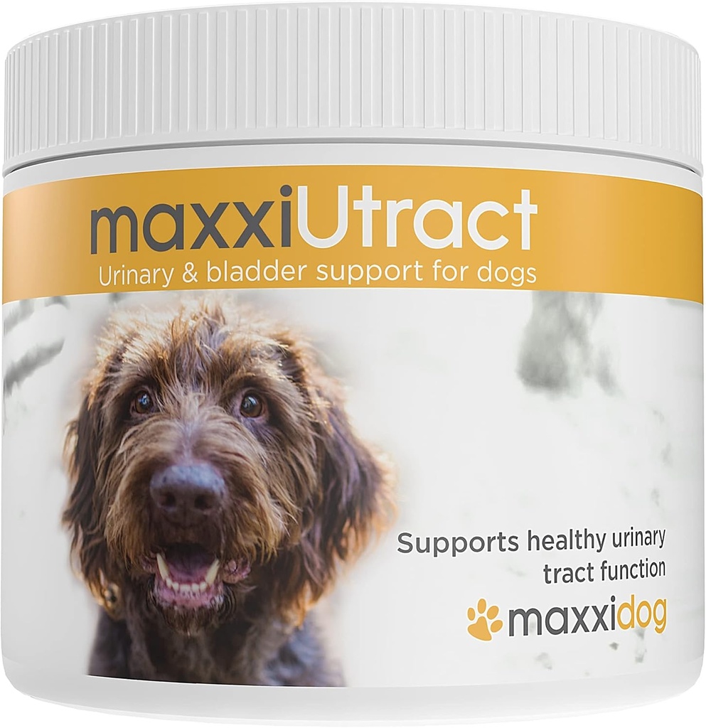 Maxxipaws 最大Utract – Urinary & Bladder 支持狗 – Cranberry, D-Mannose, Pumpkin, Cornsilk & Silica – 帮助防止UTI重现,支持Bladder控制与肾脏健康 – 粉末 5.3 oz