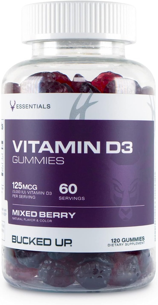 Bucked Up Vitamin D3 125mcg, 120 Gummys - 基本要素