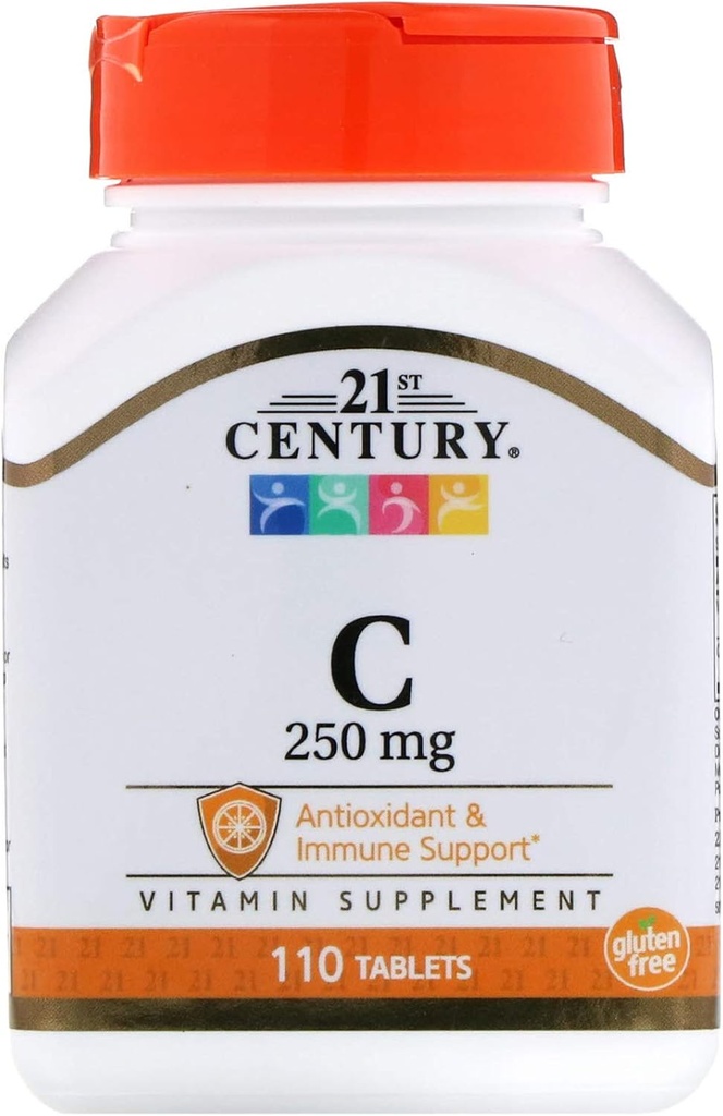 21世纪 C 250 mg 平板电脑,110-Count(2包)