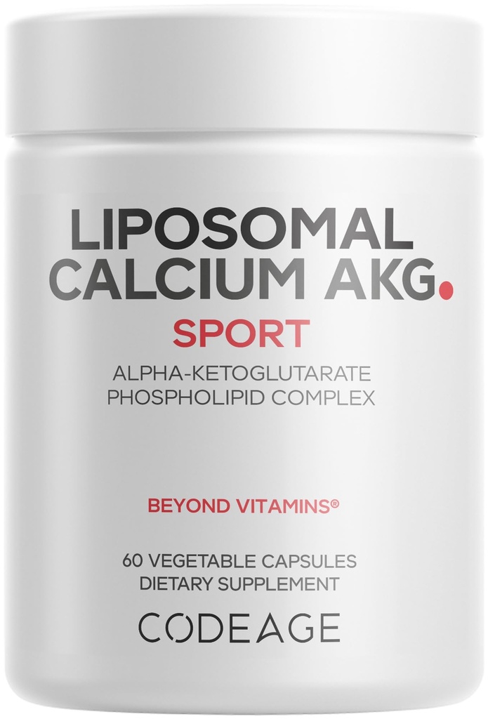 密码: Liposomal Calcium AKG 补充- Alpha-Ketoglutarate 钙- 2-Month 供应- Liposomal 交付 - 1 Capsule Per service - 非GMO, Gluten-Free - 60 Capsules