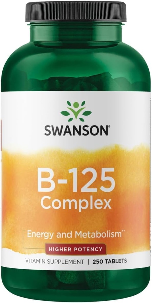 Swanson 维生素B-125 复合体 250 标签