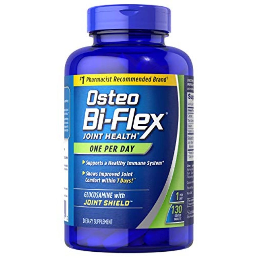 Osteo Bi-Flex Glucosamine 配有维生素D,每天一次 Osteo Bi-flex 联合健康,130 混合药片,130 计数