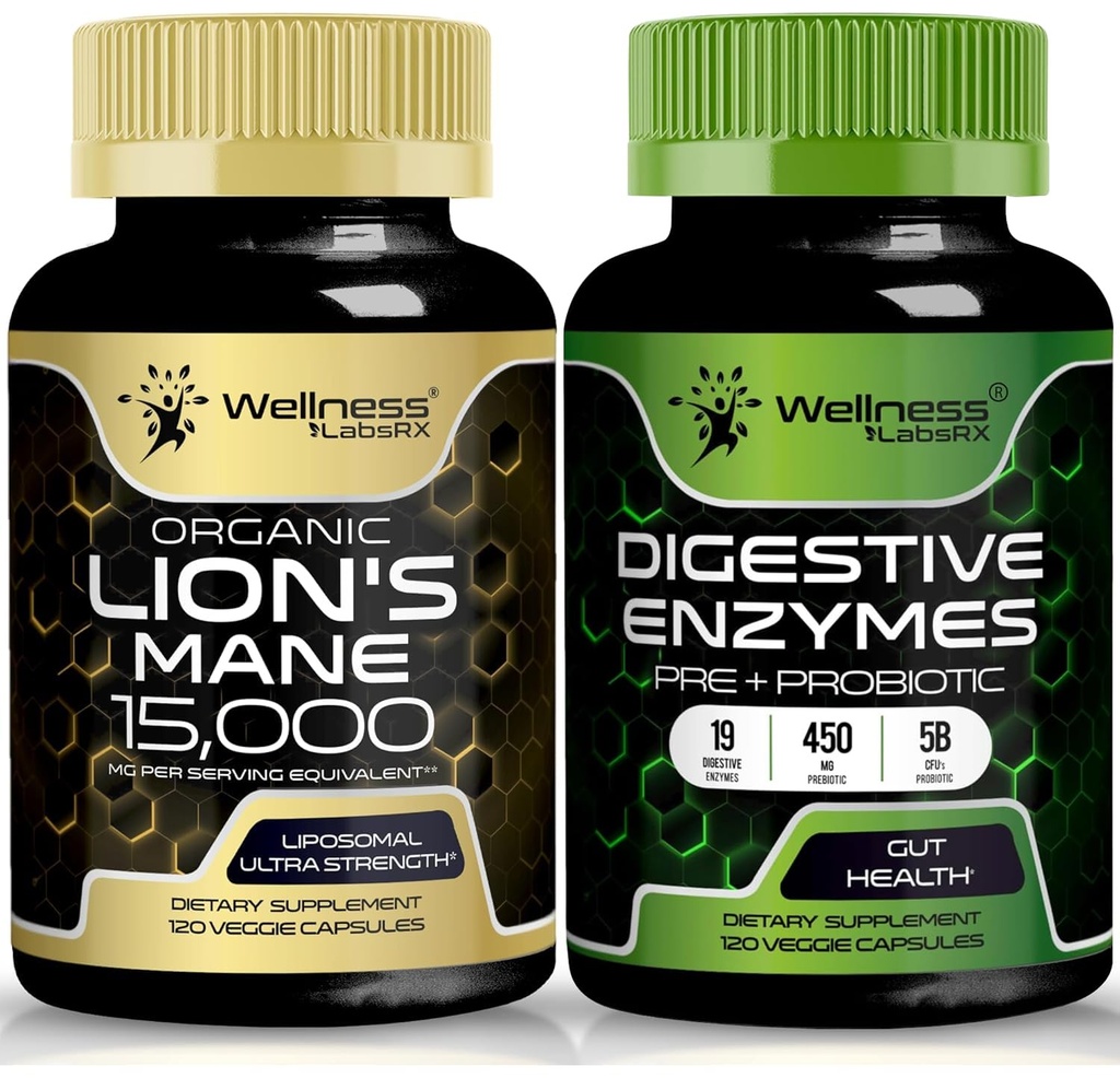 (原始内容存档于2019-09-29) (英语). WellNess LABSRX Lions Mane Capsules 消化酶 Capsules