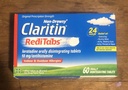 Claritin RediTabs 24小时过敏药、非昏睡过敏药、Loratadine抗希斯坦胺药片、60个计数