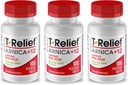 T-Relief Arnica + 12 自然解放活动者 背痛 联合疼痛 肌肉 和 Stiffness, 全身 快速 女性和男性 – 100块(3包)