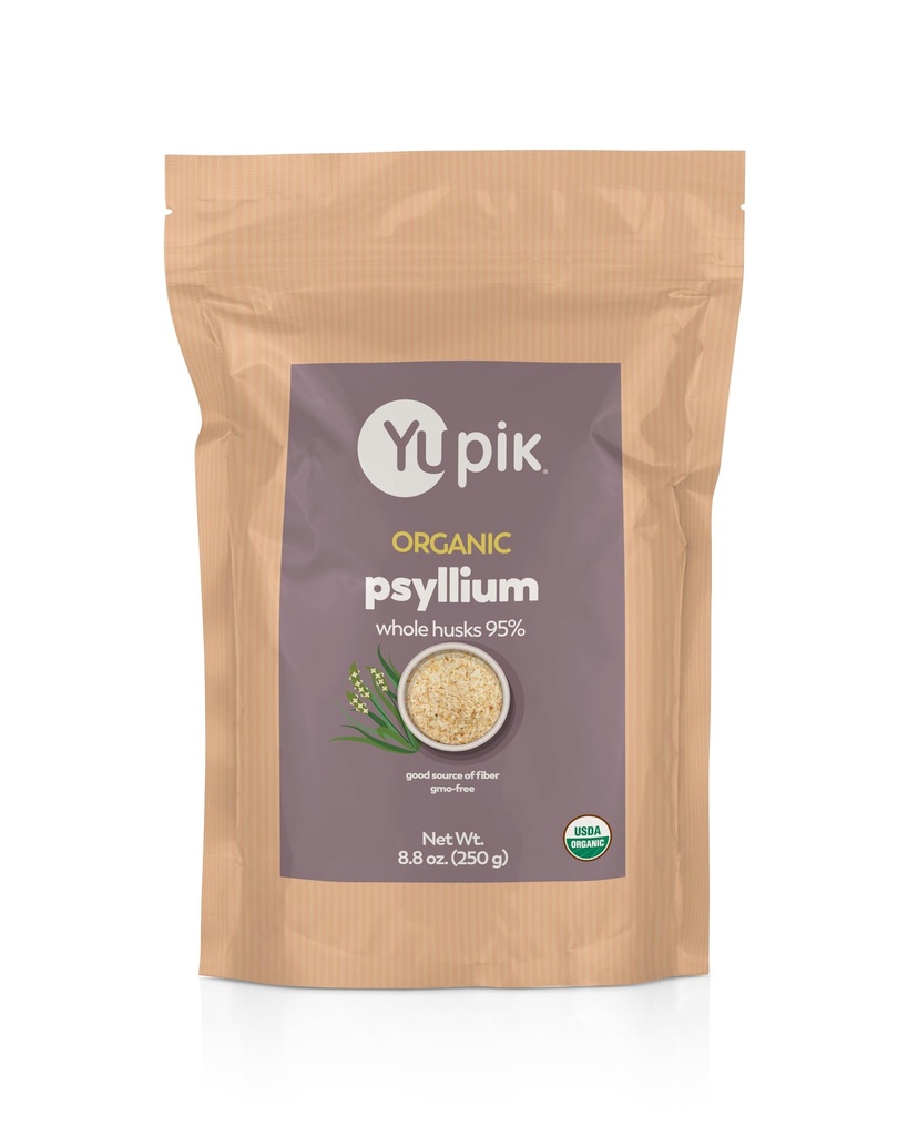 Yupik 有机整体 Husk Pyllium 8.8 Oz,95%纯度,可溶性纤维,USDA认证,非GMO,Kosher,无糖无肥,无糖无肥,无味,植物,食肉和谷物的理想
