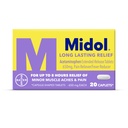 Midol Long lasting Relief 20ct: Midol Long lasting Relief, Mendrual Symptom Reliever & Fever Reductioner, Caplets with Acetaminophen for Mentrual Pain Relief - 20 counts (Package May Vary) 互联网档案馆的存檔,存档日期2013-03-04.