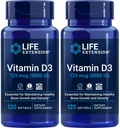 寿命延长 维生素D35,000 IU,120 Softgels (Pack of 2)