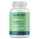 BESTVITE 维生素D 2000 IU(240卡普勒斯) - 无 Stearates - 非转基因 - Gluten Free