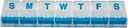 康复优势周药丸组织者 — 7日推扣药盒加大比分,易开药和维生素设计. 旅行和每日使用