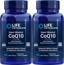 寿命延长 COQ10 超级 Ubiquinol 100mg 90 计数(包2) 增强的 Mitochondril 支持