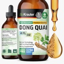 BIO KRAUTER* 妇女更年期补编* - 董奎滴 4 Fl.Oz 56天供应 - Vegan Angelica root Tincure for Menopause Support - 酒精和无糖 - 放松和妇女的健康