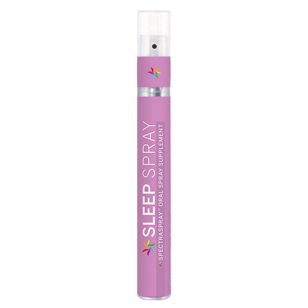 睡眠支持喷洒(30天供应) - Melatonin, 5-HTP, L- Theanine, & Herbal 提取器, Spearmint Flavor, TSA Safe & Fast Absorbing by SpectraSpray