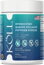 KÖLL Marine Collagen Peptides Powder(300g) 女性和男性无糖柯拉根,10,000mg 水解补充剂,Wild-Caught Sourced,非GMO,骨和皮肤健康1型防腐剂0%