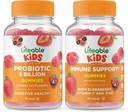 5亿儿童+免疫支持儿童,Gummys Bundle - 大品尝,维生素补充,Gluten Free, GMO Free, Chewable Gummy