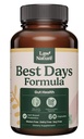 Best Days Formula 高级5-in-1 Gut 支持布局、气体和不规则 + 基于土壤的Probiotics + Prebiotics, L-Glutamine, Aloe Vera & More 60 Capsules
