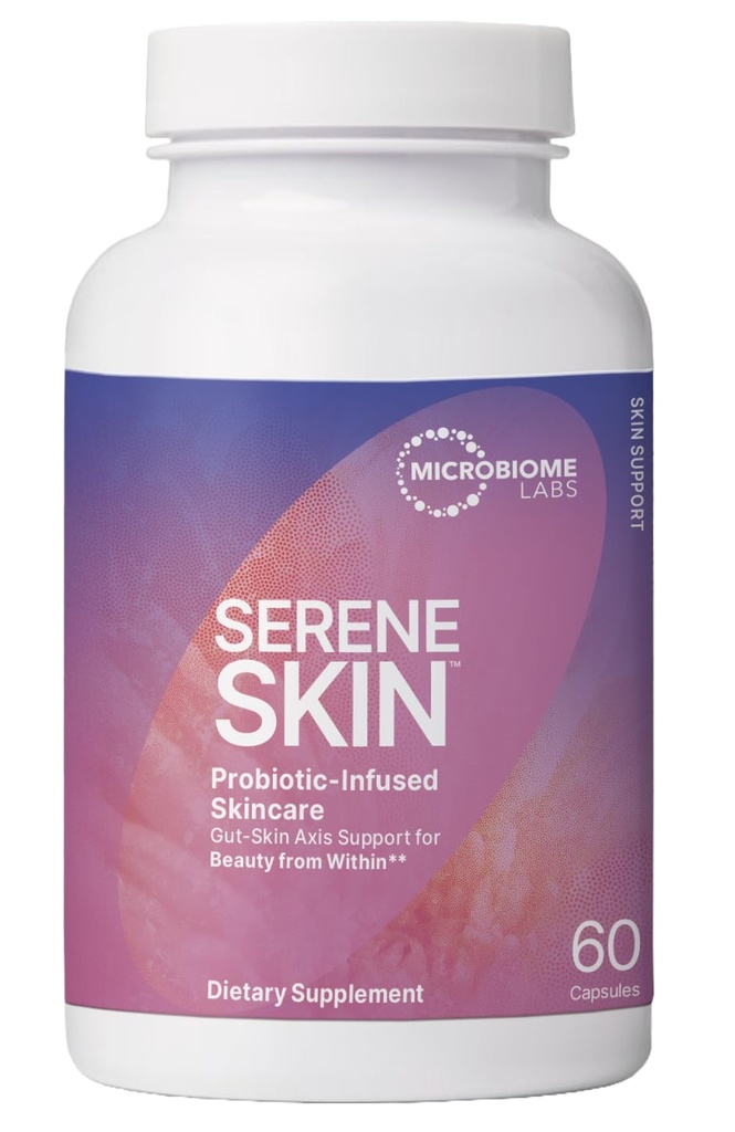 微生素实验室 SereneSkin - 含有Citrus Polyphenol的Spore Probiotic 复合体,用于皮肤明亮和古特健康支持 - 日常Probiotic 皮肤护理 - Soothe The Gut-Skin Axis(60 Capsules)