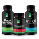 Daiwa Peak Immune 4 - 天然Immune系统助推器 + Plasmanex 1 - 血液流通补充剂 + Krill Oil → Omega 3 Krill Oil Capsules
