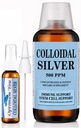 Colloidal Silver Liquid ppm, Extrastruction (32 oz) with Spray Bottle QQ Immune Support 补充 QQ Stem 细胞支持 QQ 伤病护理和高级治疗