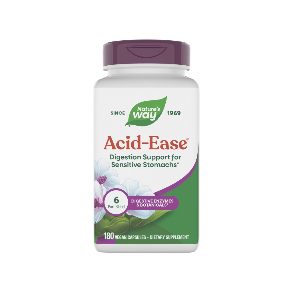 自然之道 酸酶消化法,敏感胃的消化支持补编*,180 Vegan Capsules