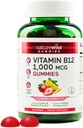 NatureWise Vitamin B12 Gummys for Adults, 1000 mcg - 草莓柠檬火焰 - 支持日常能源,精神清晰,认知功能 - Vegan, Gluten - Free, 非GMO - 90 Count [45日供应]