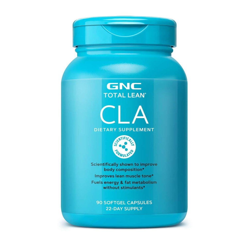 GNC Total Lean CLA QQ改善身体组成和Lean Muscle Tone, Fuels Fat Metabolism & Energy WithoutPHIS QQ Gluten Free 90 软胶