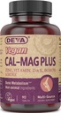 DEVA Vegan Cal MAG Plus 配有钙,镁,锌,硼,维生素C,D&K,90片,12Pack的辅料
