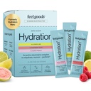 Feel Goods Heltion Hero, Variety Pack, 1000mg 电解质粉,无糖,镁,有机Aloe Vera, L Theanine, 维生素C, Vegan, Non GMO, On The Go Electrolyte Packets, 12 Counters