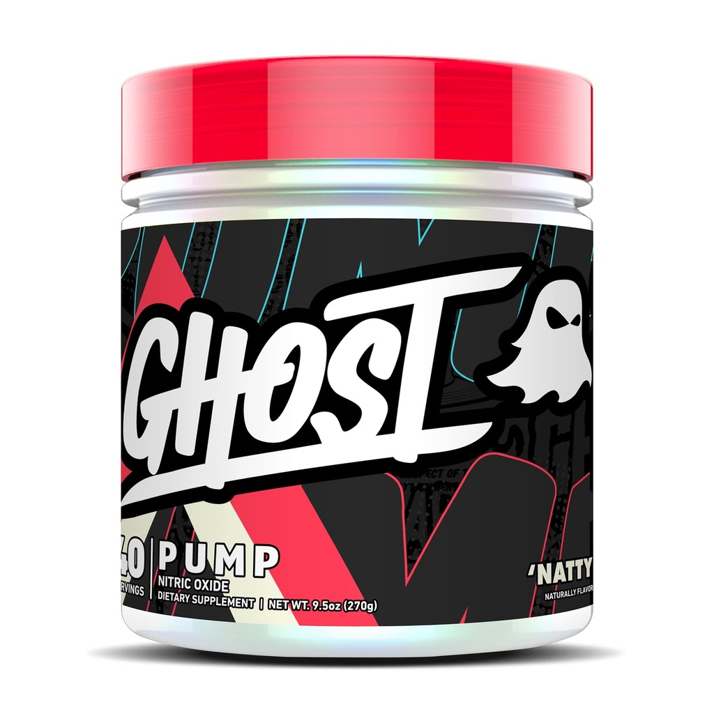 GHOST 硝酸ump粉, Natty - 40 services - 糖和无兴奋剂的预工补充剂 - L-Citrulline, Arginine Nitrate & L-Glutathione - Soy & Gluten - Free, Vegan