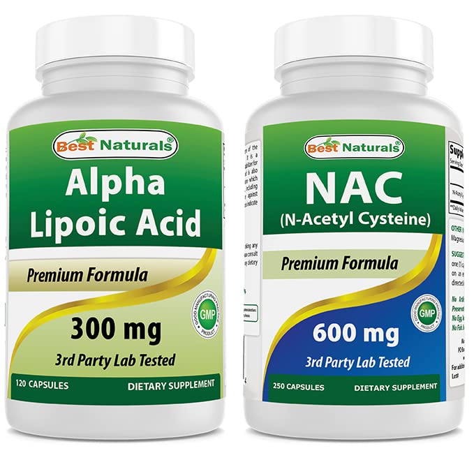 最佳天然物 Alpha Lipoic酸300毫克和NAC 600毫克