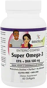 BariatricPal Super Omega-3 Softgels (60 Counter) No Aftertaste! (英语).
