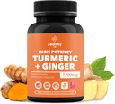 Turmeric + Ginger Capsules 1200mg + 联合慰藉、炎症支持和消化健康* 180 Constitute → Zealthy Life High Pontency Turmeric 姜汁补充 + 12200mg
