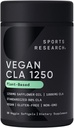 体育研究 Vegan CLA - 1,250mg 与主动交配的Linoleic酸 男与女 QQ 非GMO,Soy & Gluten Free - 80% (90软胶)