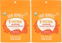 Four Sigmatic Focus 7 Superifoods Adaptogen Blend Mix with Lion's Mane, Cordyceps, Rhodiola, Bacopa & Mucuna + 生产力与创意支持 + 脱咖啡因与溶解 易解 + 30 services (Pack of 2)