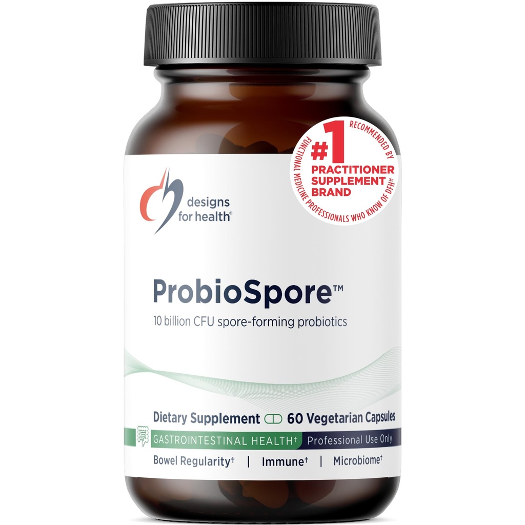 健康ProbioSpore的设计 -- -- 强力Spore基于probiotic,土壤-probiotics 补充 -- -- 固态胶+免疫支持,非GMO + 无乳品(60 Capsules)