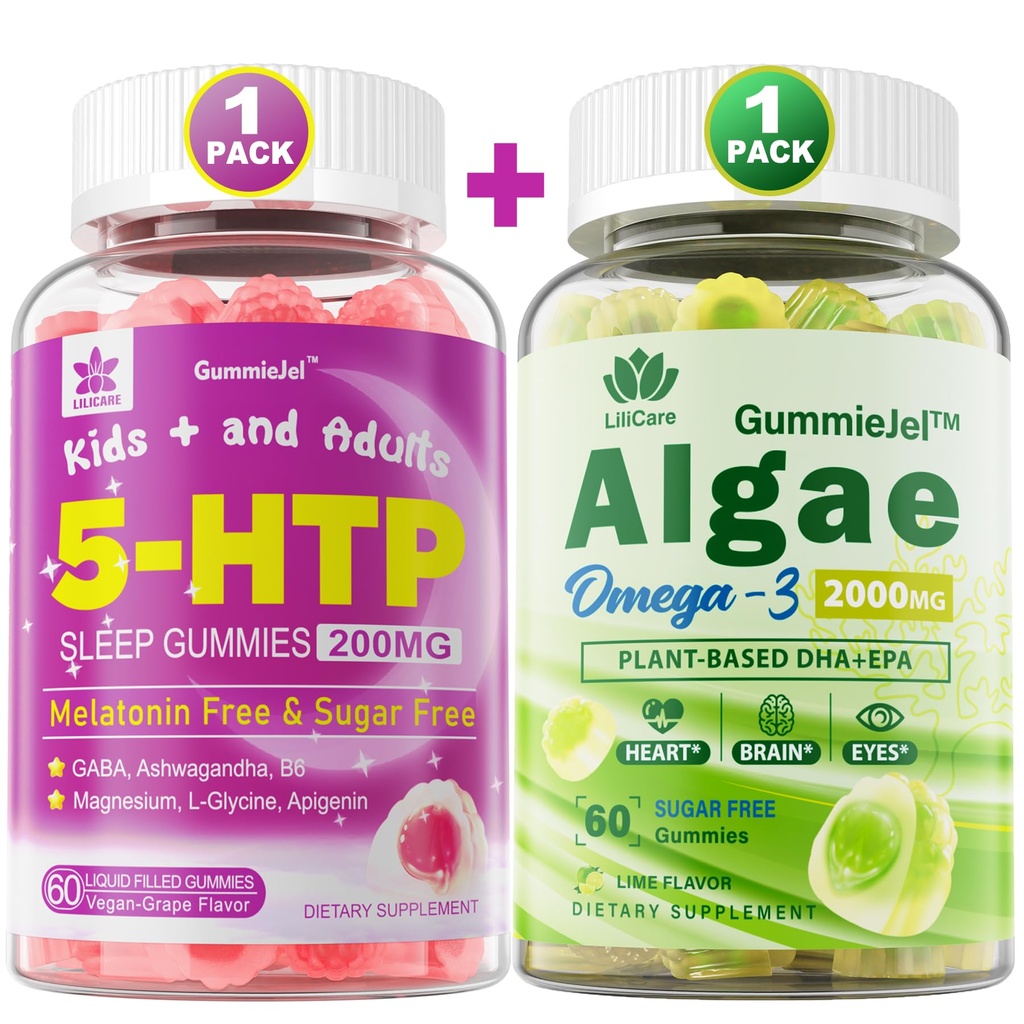 LLILARE VAGAN OMEGA 3 古米和5HTP古米