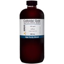 True Colloidal Gold – 200 ppm - 99.99+% 纯度 - 500 mL (16.9 Fl Oz) in Clear BPA-Free塑料瓶 - 美国制造