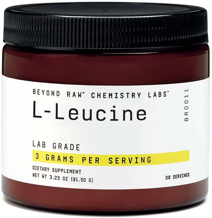 BEYOND RAW 化学实验室 L-Leucine 粉末,燃料肌肉,30架