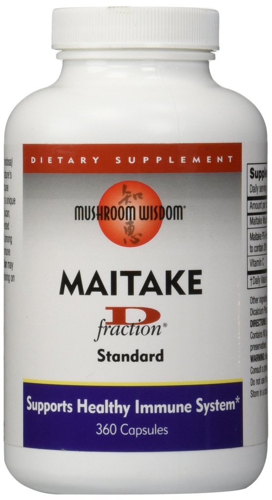 MUSHROOM WISDOM Maitake 蘑菇提取器 D-Fraction 360 Capsules