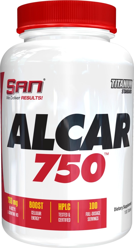 Alcar 750 - 纯乙酰L-Carnitine 能源、焦点和脂肪代谢100 服务