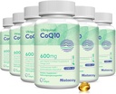 CoQ10 600mg 软胶 QQ 高吸附性 CoQ10 Ubiquinol Supplement QQ 以维生素 E 和 Omega 3 增强的减量形态 6 9 QQ 抗氧化剂 动力室 健康好 QQ 360 软胶