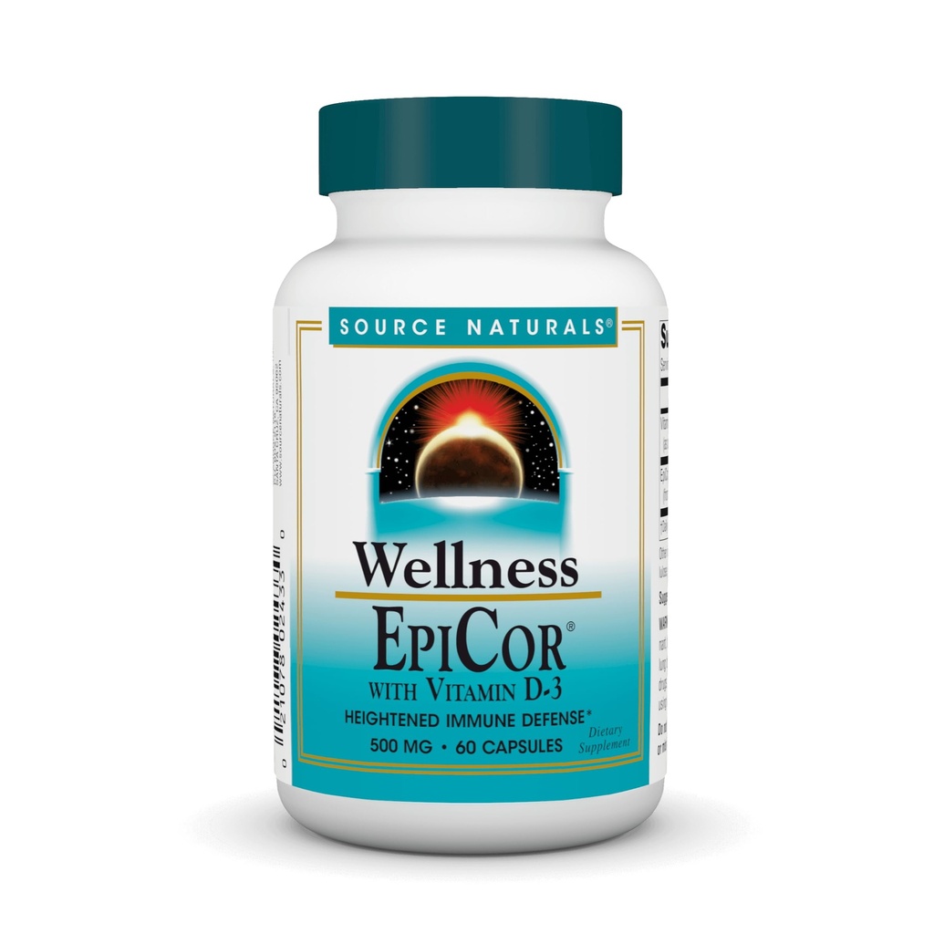 资料来源:Naturals Wellness EpiCor,高强度免疫防护维生素D-3* - 60 Capsules