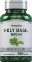 Pipping Rock Holy Basil Capsules | 1600 mg | 200 Pills | Herb Leaf  Extract  Extract | |  Women  Women  Women  Women  Women Ocimmum Tenuiflorum | | 非 GMO, Gluten Free
