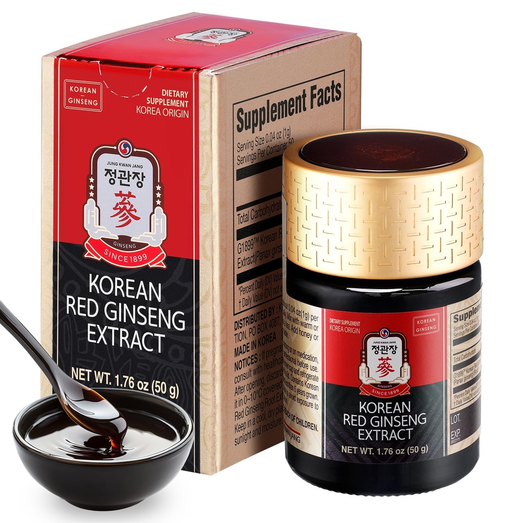 朝鲜红色Panax Ginseng专注摘录50g)-100% 6年朝鲜Ginseng Roots, Boosts Immune System, Energy, Stamina, Healing/ Recovery, Focus/Fatigue 6年历史 韩国Ginseng Roots, Boosts Immune System, Energy, Stamina, Healing/Recovery, Focus/Fatigue