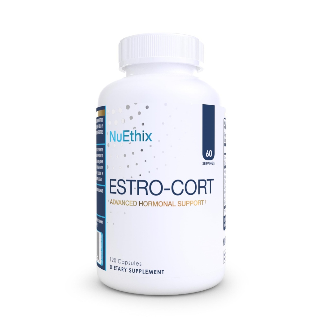 NuEthix 配方 Estro-Cort 抗雌激素营养支持补充剂,120 Capsules