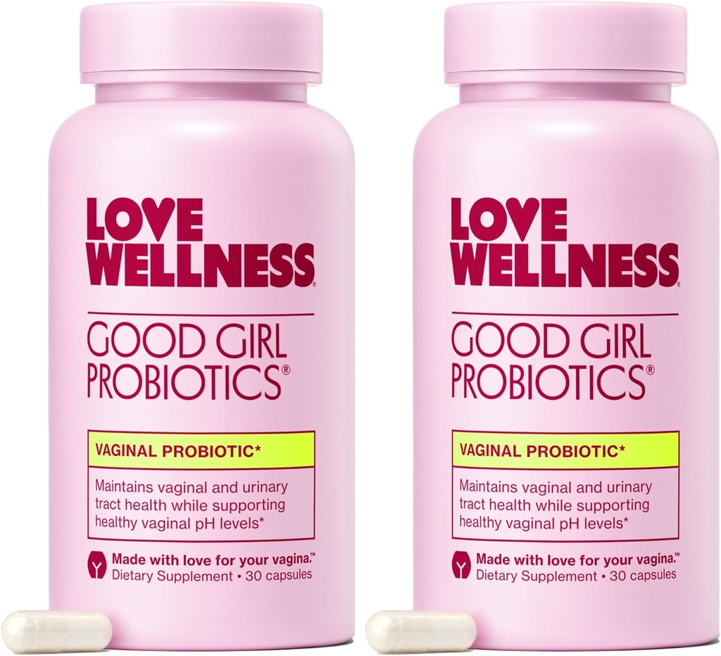 爱健康 好女孩 Probiotics | 女性阴道健康和pH平衡补充 | 9-Strain Probiotic for Urinary Tract, Yeast, Odor & Immune Support | Gluten - Free | 60 CT, 60-日供应