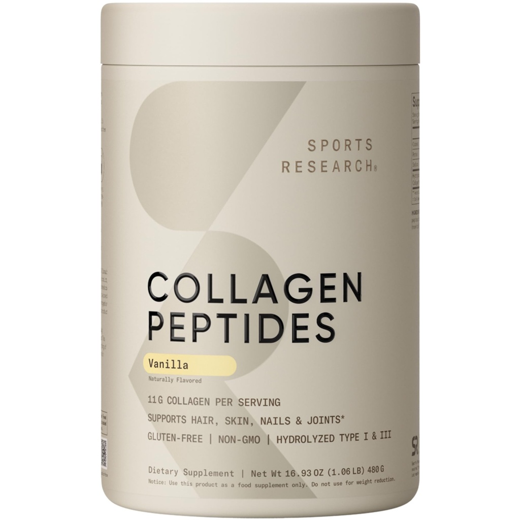 运动研究Collagen Peptides - 水解1型和3型Collagen 蛋白质补充型健康皮肤,钉子,和联合型 - 易混合重要营养素和蛋白质,女性和男性Collagen