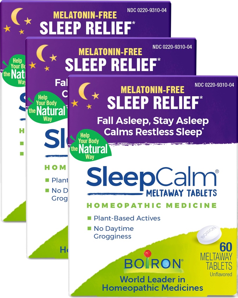 Boiron SleepCalm Sleep Aid for Deep, relaxing, restable nighttime Sleep - 美拉图宁无忧无忧无忧 - 溶解板块 - 180 Counts