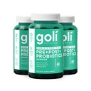 Goli营养补充,Pre+Post+Probiotics Gummy - 180 Counter - World's First 3-in-1 Gluten - Free, Vegan, Non-GMO, 和 Gelatin - Free.